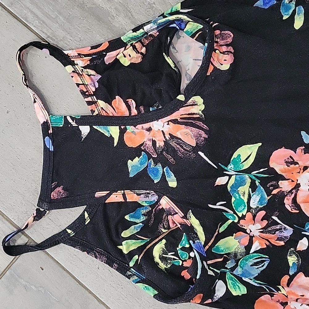 Op floral t back dress with breast support 067 - Picture 4 of 5